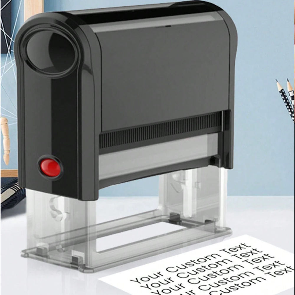Rubber Date Stamp - Personalizowany stempel samozasysający z LOGO, stempel
